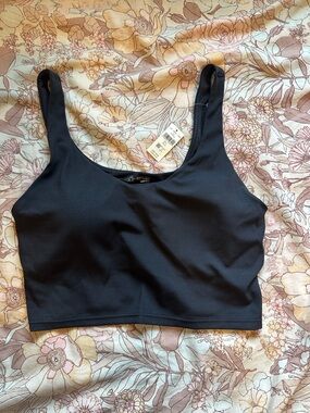 aerie Smooth Sports Bra in Black